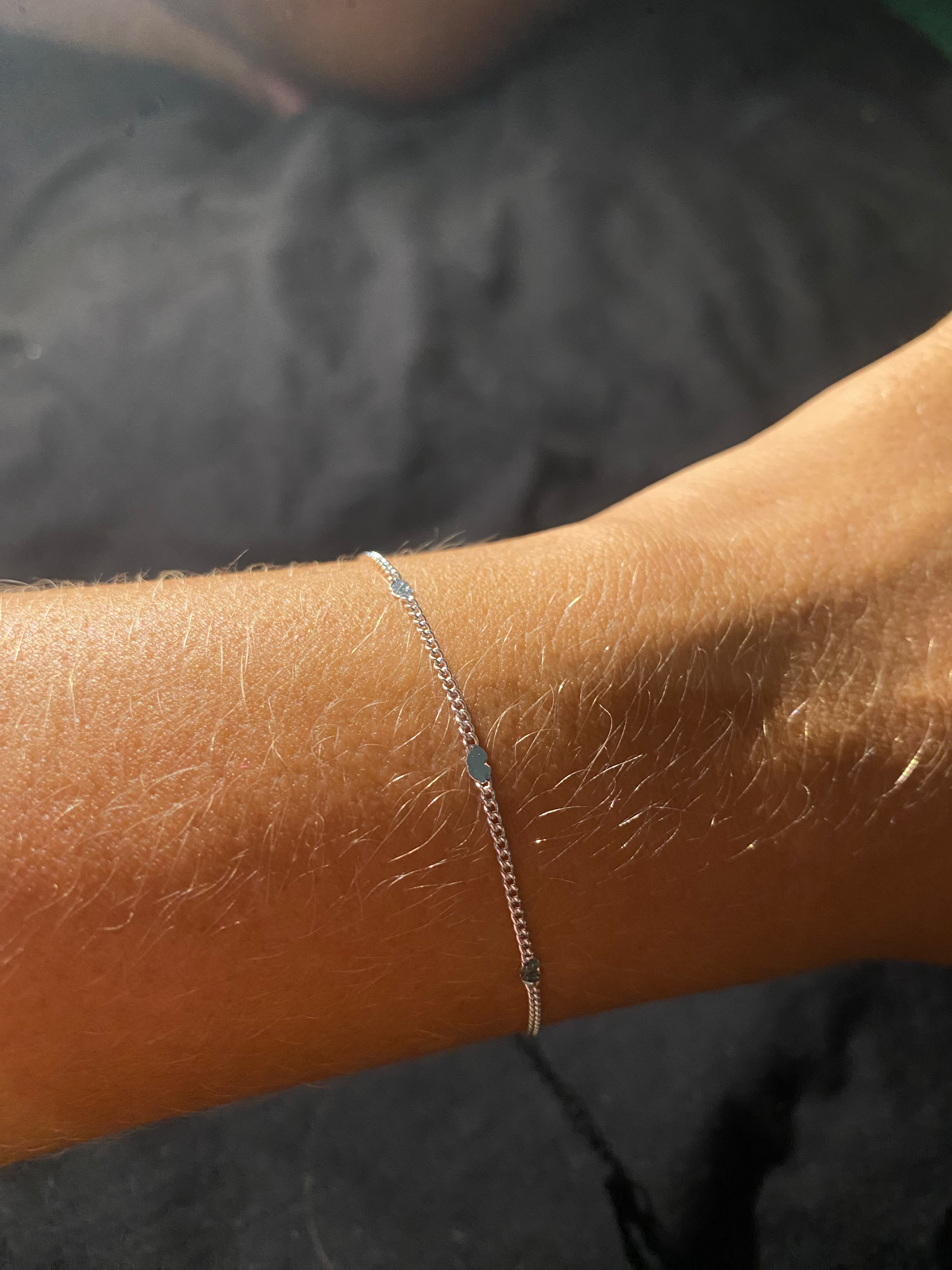  Pulseira Coração Delicado Prata 925  — joia da Infinity Store